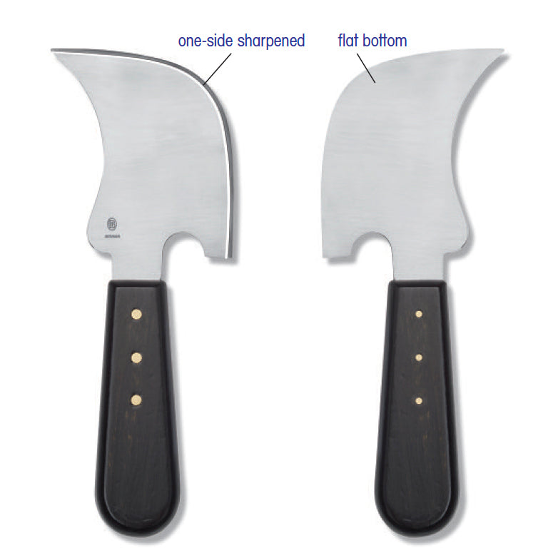 Bandle 318D single side sharpened quarter moon knife