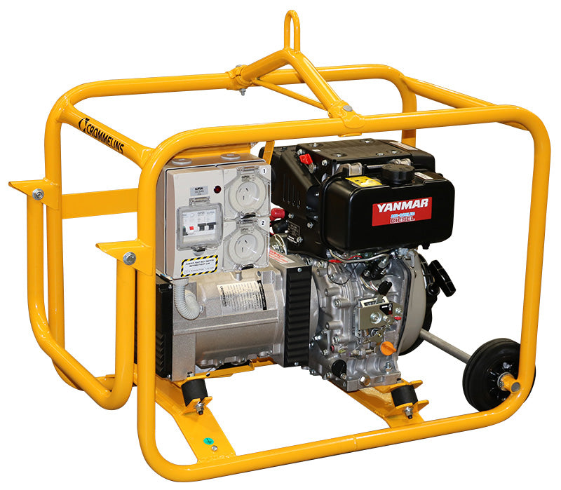 Crommelins Generator Diesel Hirepack Yanmar 5.5kw