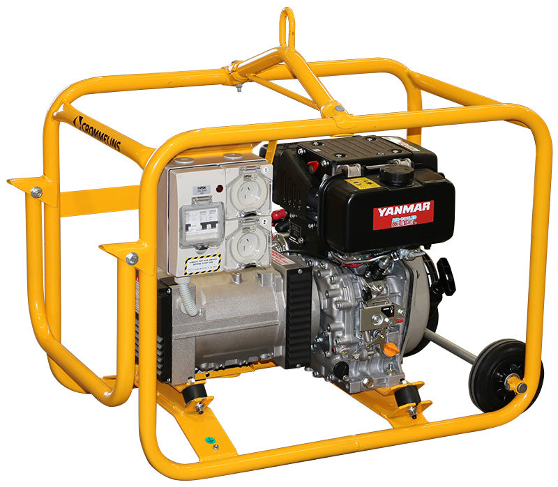 Crommelins Generator Diesel Hirepack Yanmar 3.5kw